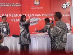 KPU Purwakarta Gelar Simulasi Tungsura