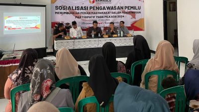 Sosialisasi Partisipatif, Panwaslu Sukatani Ajak Masyarakat Berperan di Pilkada 2024