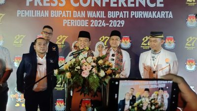 Boyong Ribuan Massa, Yadi-Pipin Pungkas Pendaftaran Pilkada Purwakarta ke KPU
