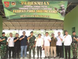 Bupati Purwakarta Resmikan Lapangan Tembak Pistol Yonarmed 9/Pasopati